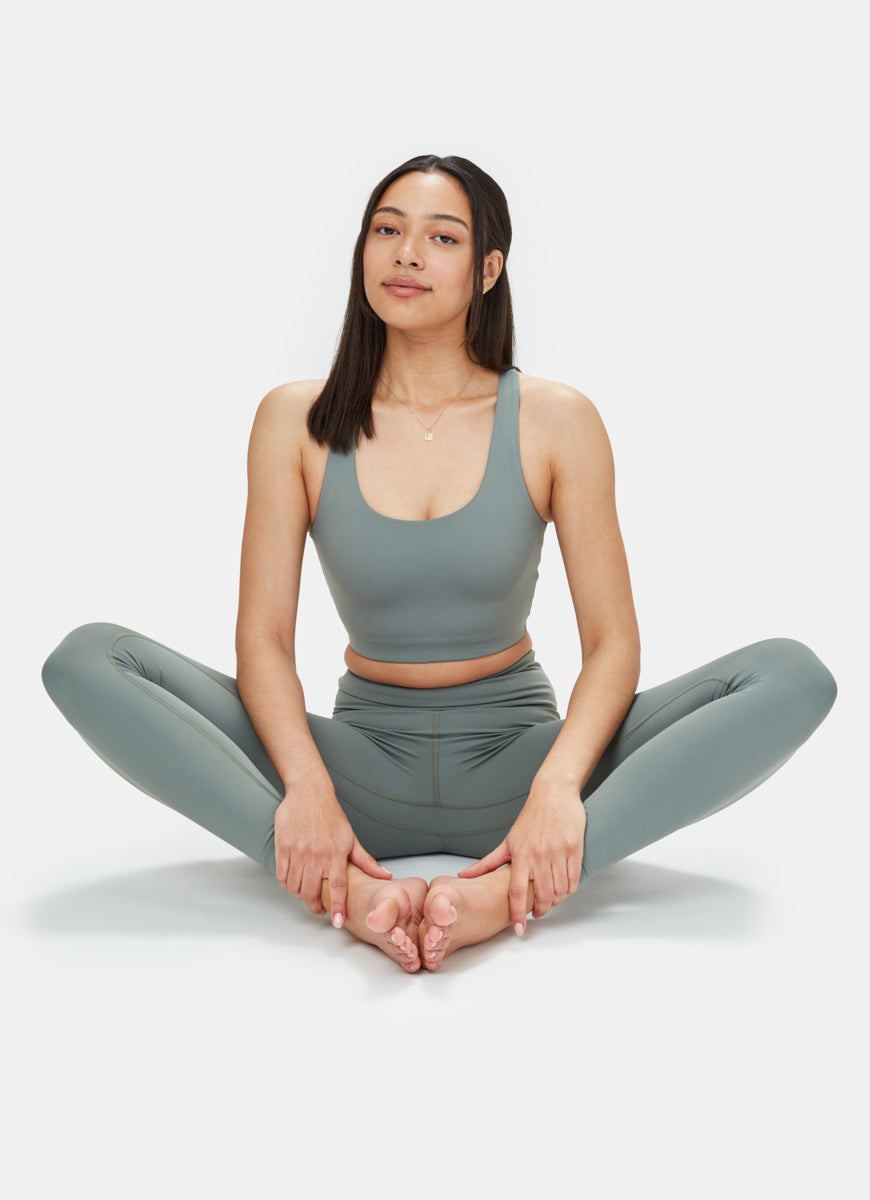 Green Women's Recycled Sports Bra Top