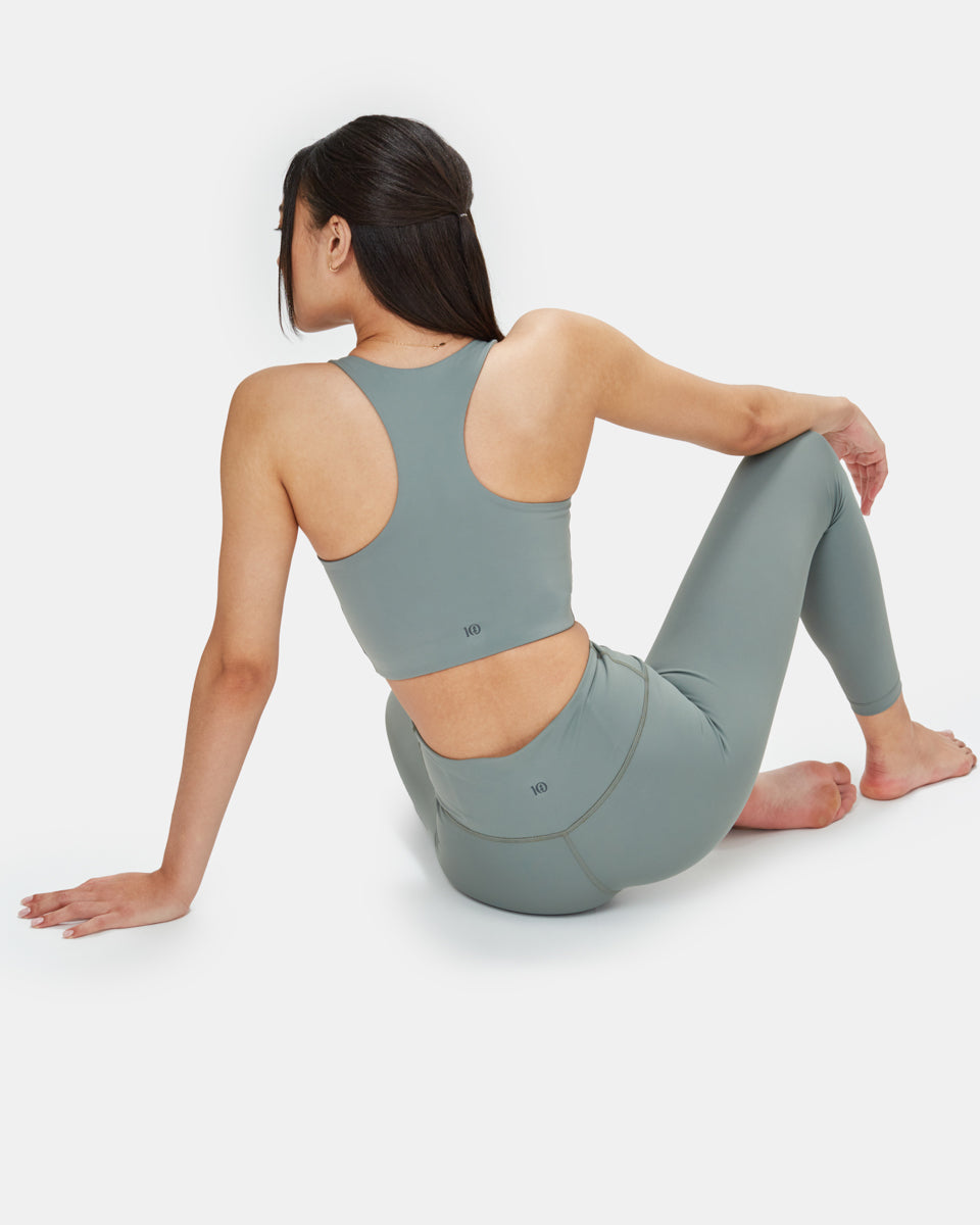 Green Women's Recycled Sports Bra Top