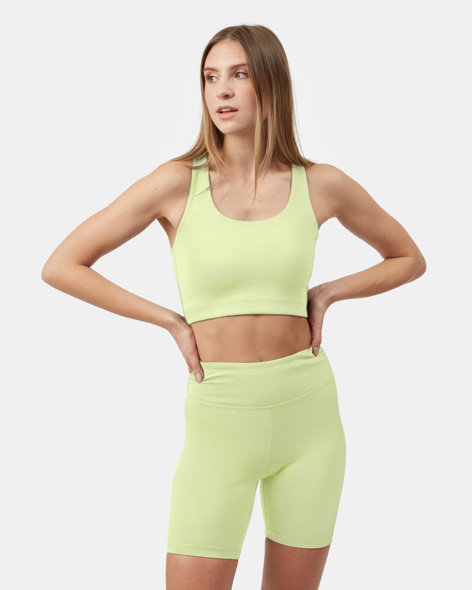 Green Women's Recycled Sports Bra Top