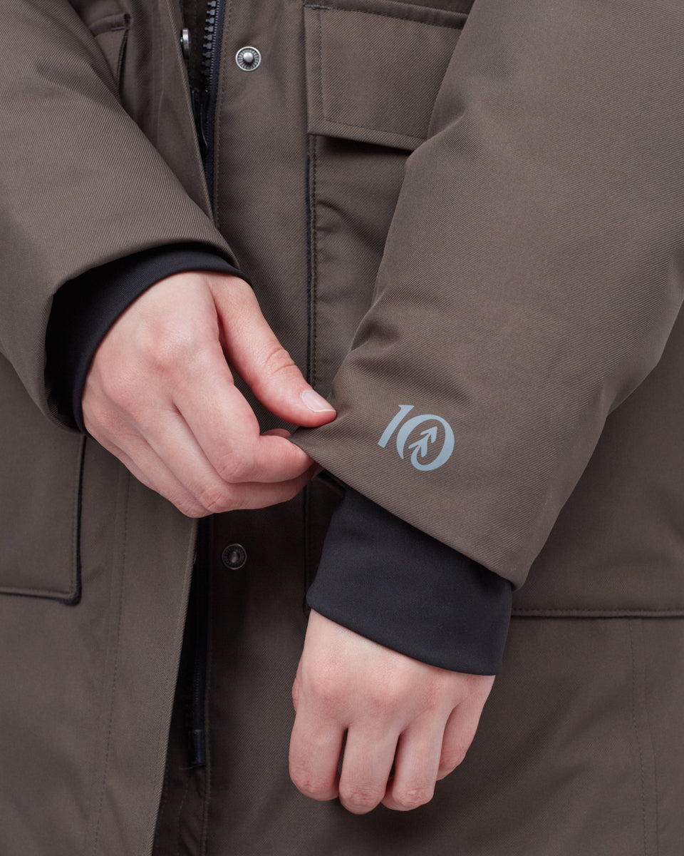 Green Women's Water Resistant Puffer Jacket