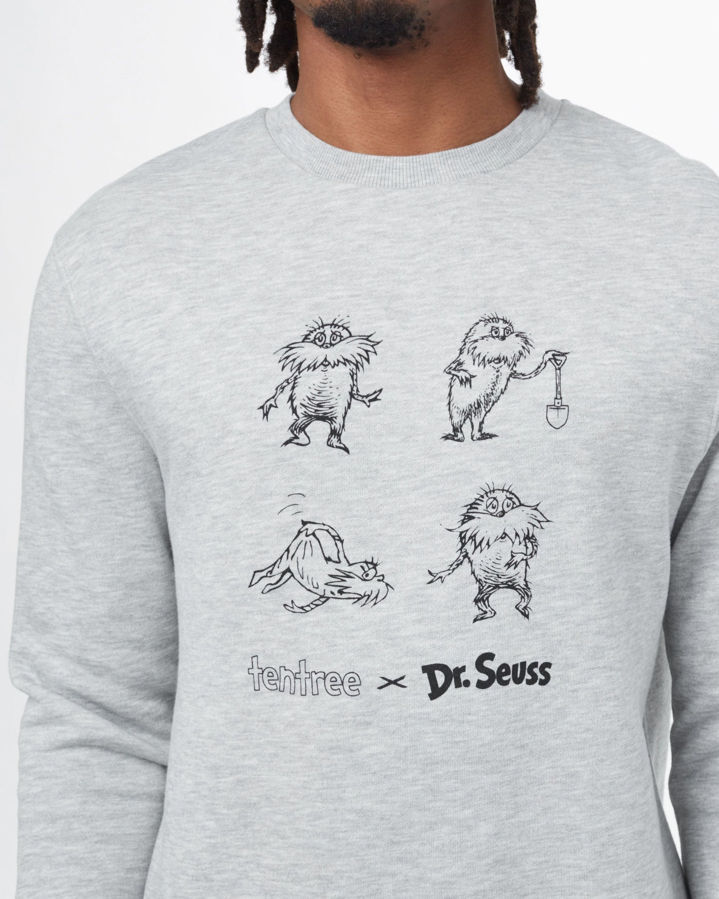 Grey Men's Graphic Crew