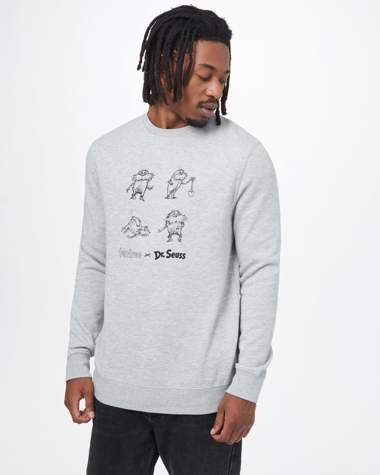 Grey Men's Graphic Crew