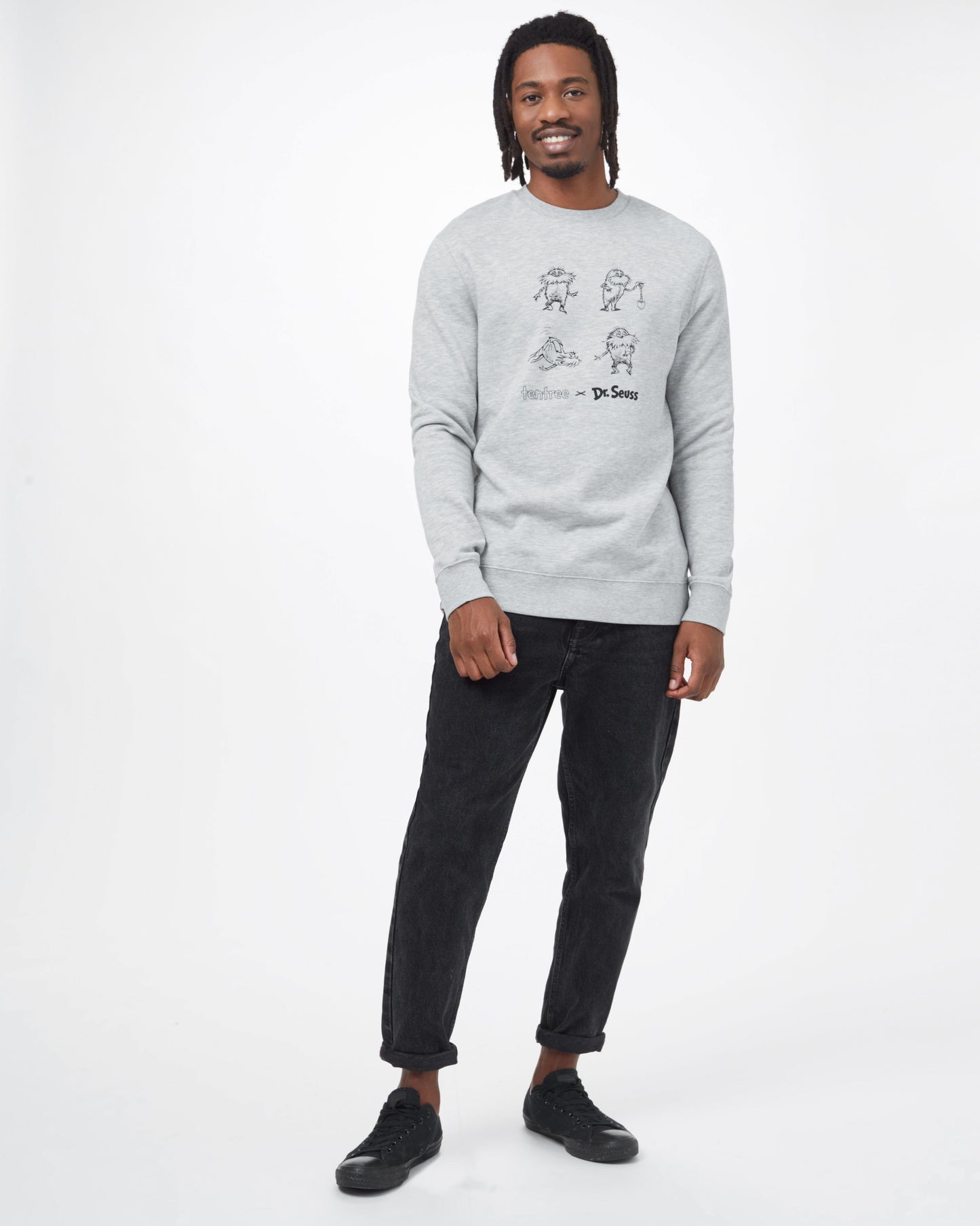 Grey Men's Graphic Crew