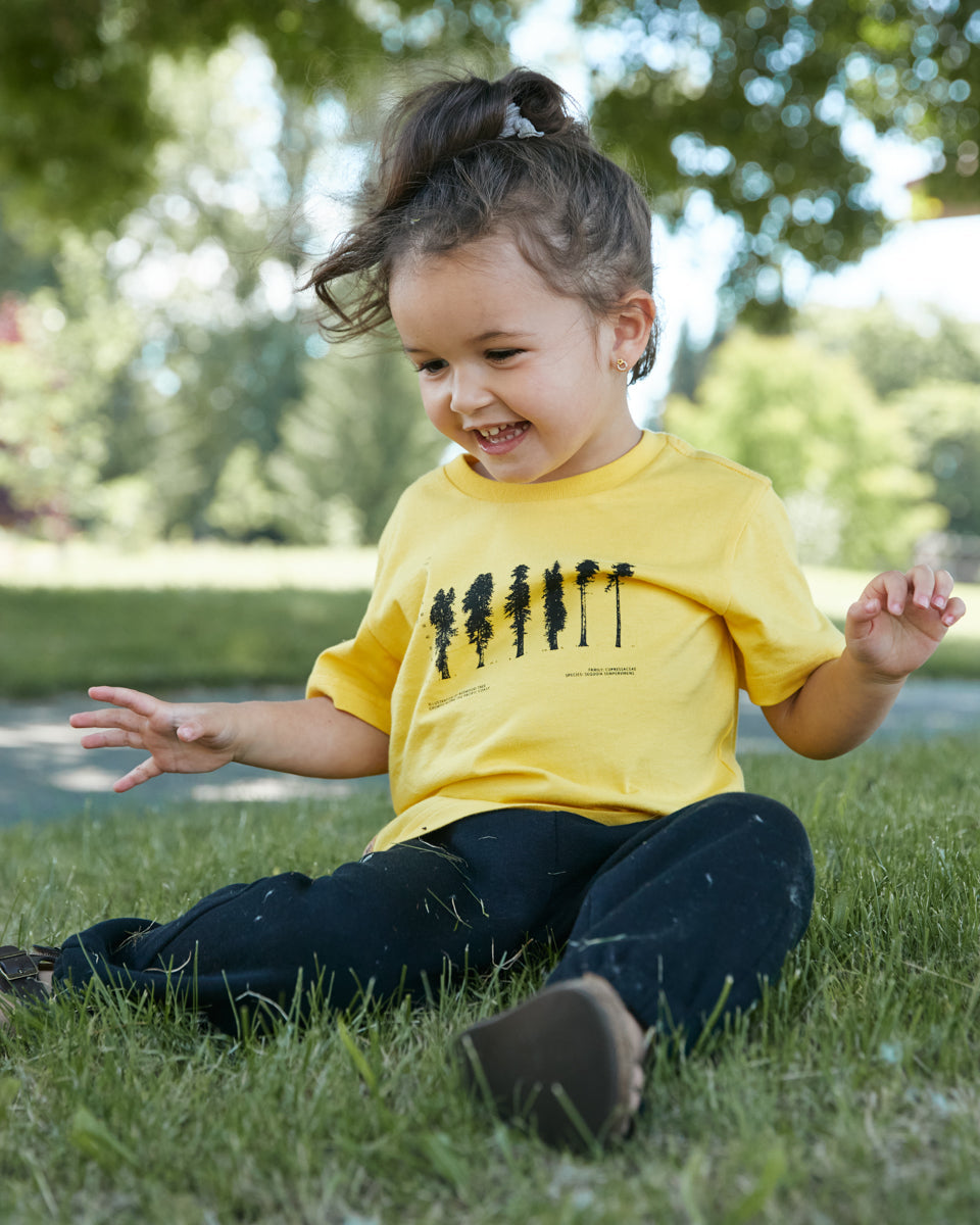 Yellow Kids Organic Cotton Graphic Tee