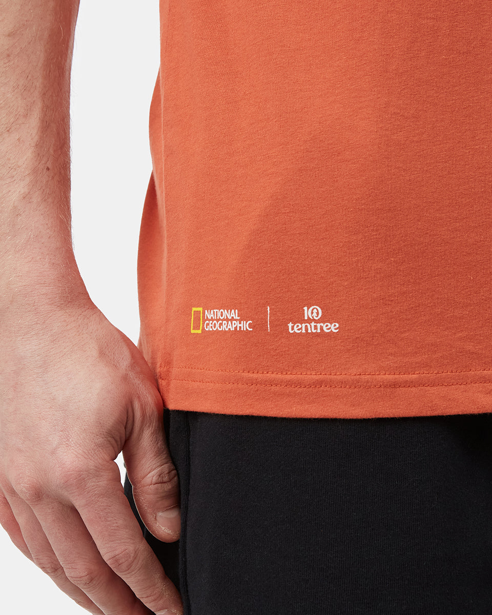 Orange Men's Graphic Short Sleeve Tee