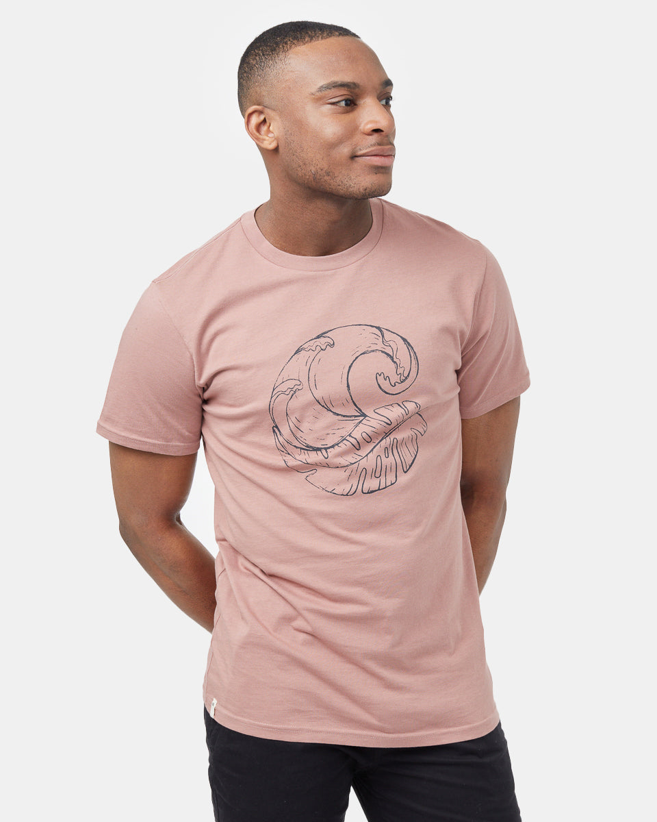 Pink Men's Organic Cotton Graphic Tee