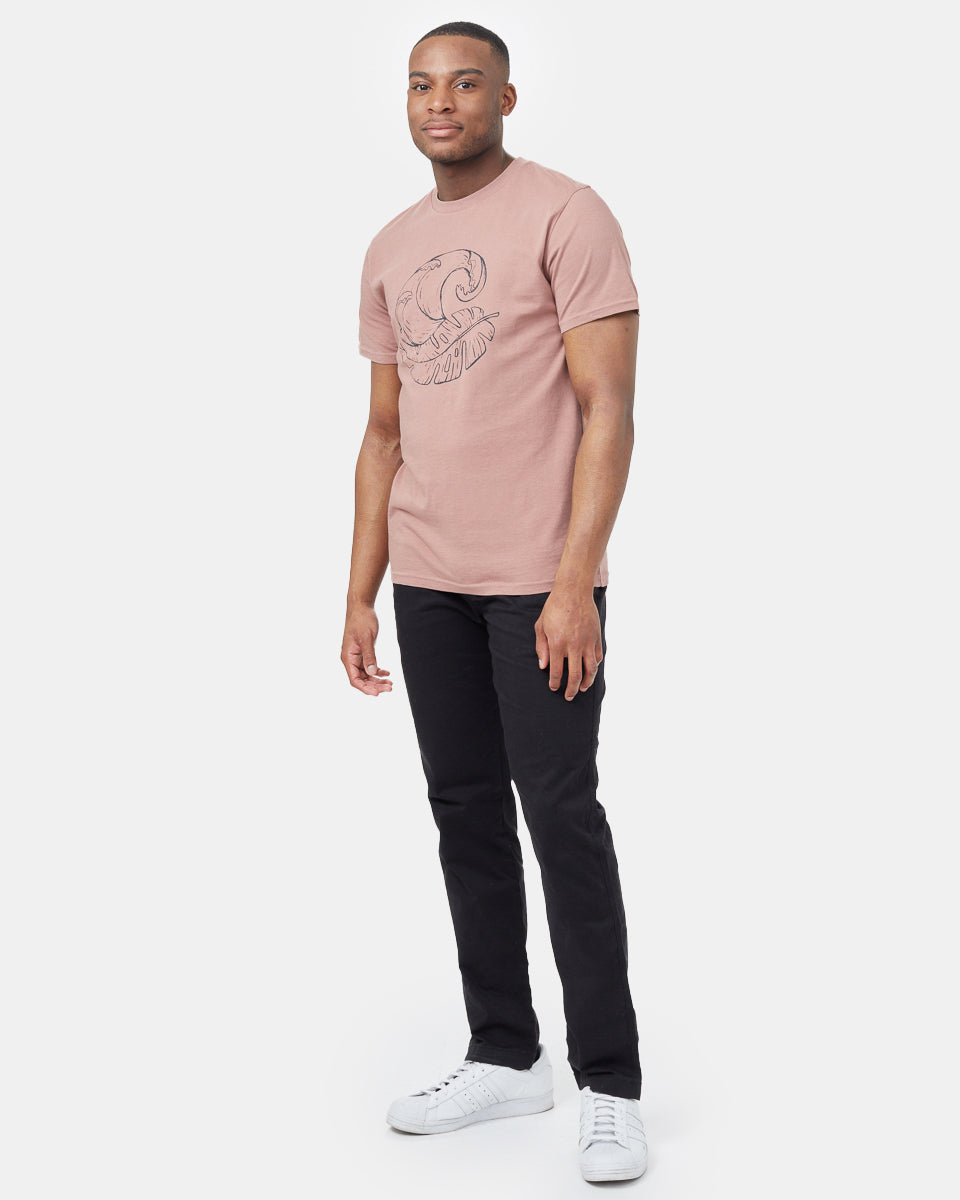 Pink Men's Organic Cotton Graphic Tee