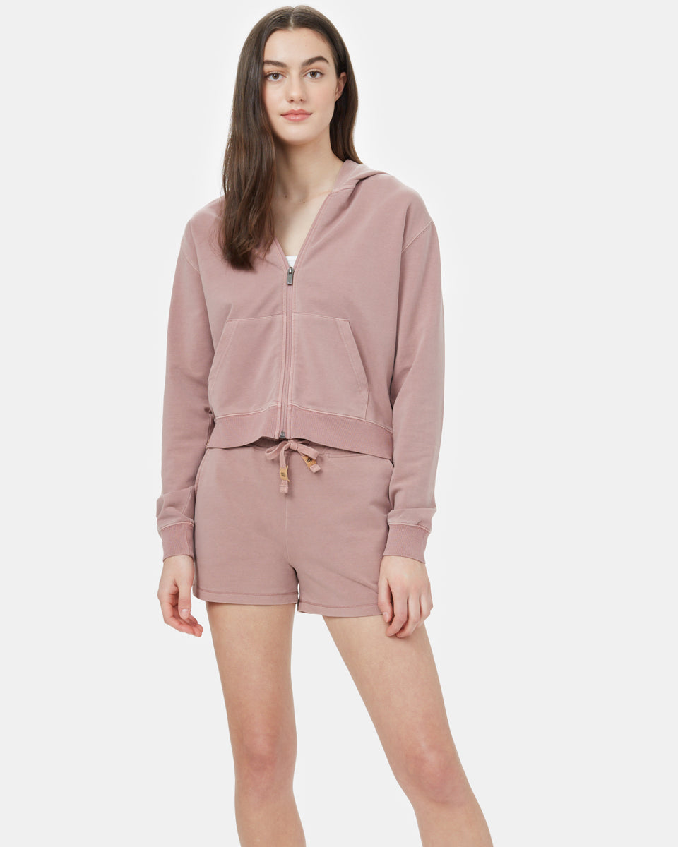 Pink Organic Cotton Zip Up