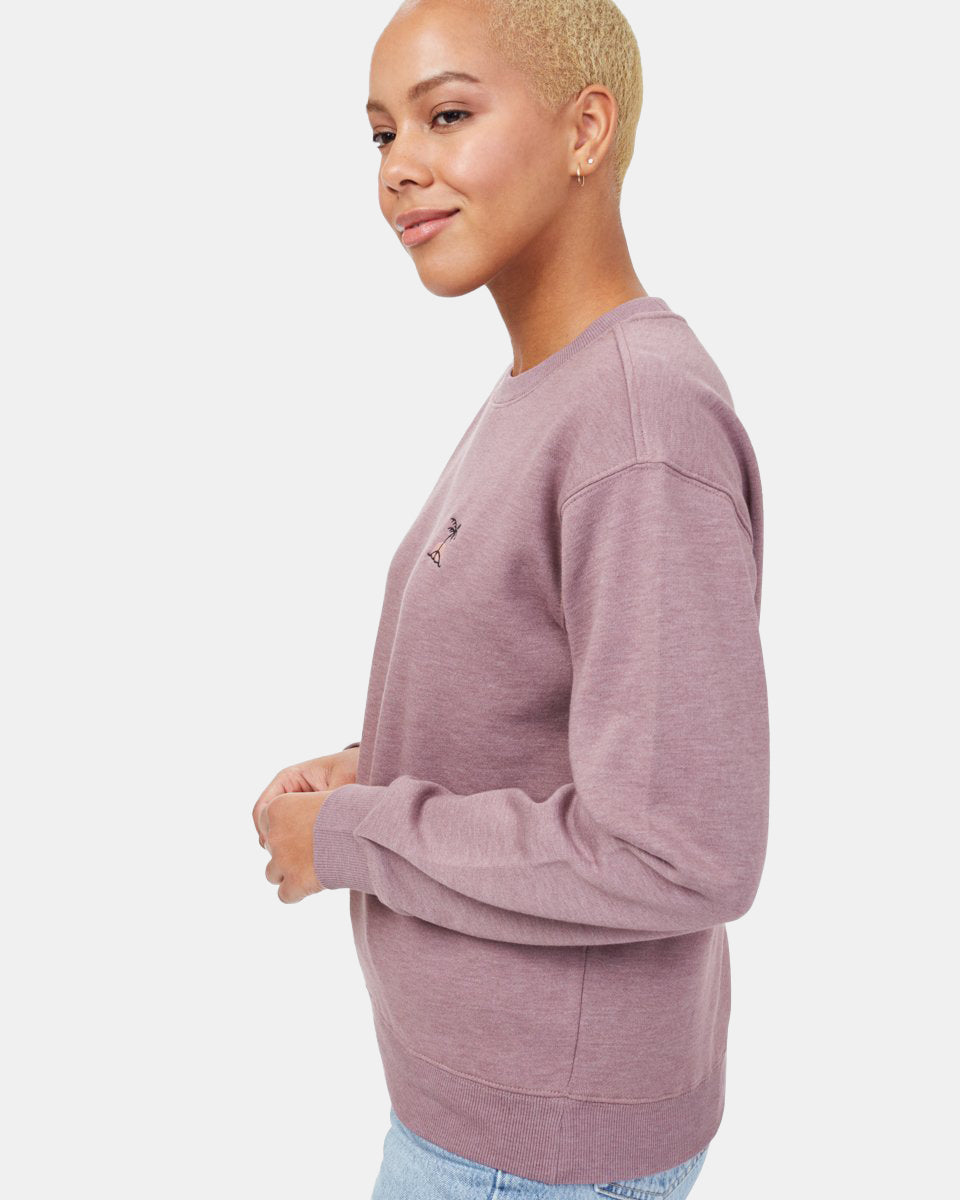 Purple Women's Organic Cotton Graphic Sweatshirt