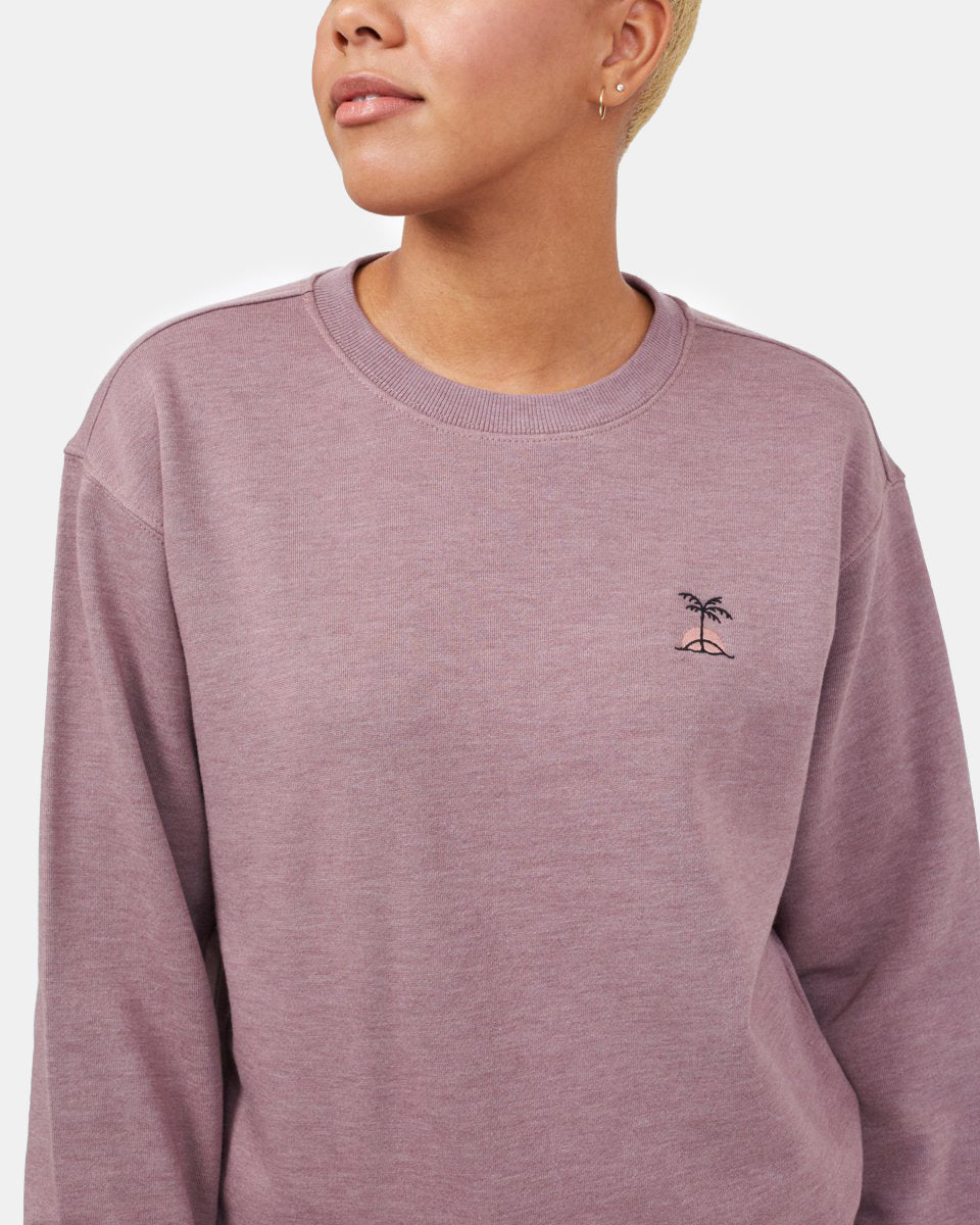 Purple Women's Organic Cotton Graphic Sweatshirt