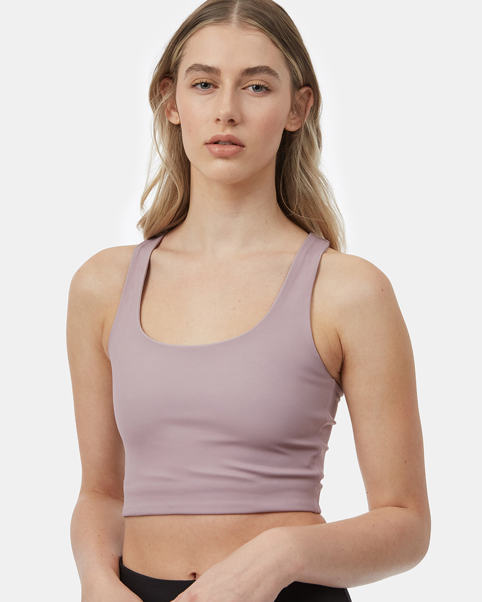 Purple Women's Recycled Sports Bra Top