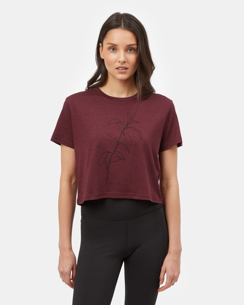 Purple Graphic Oversized Tee