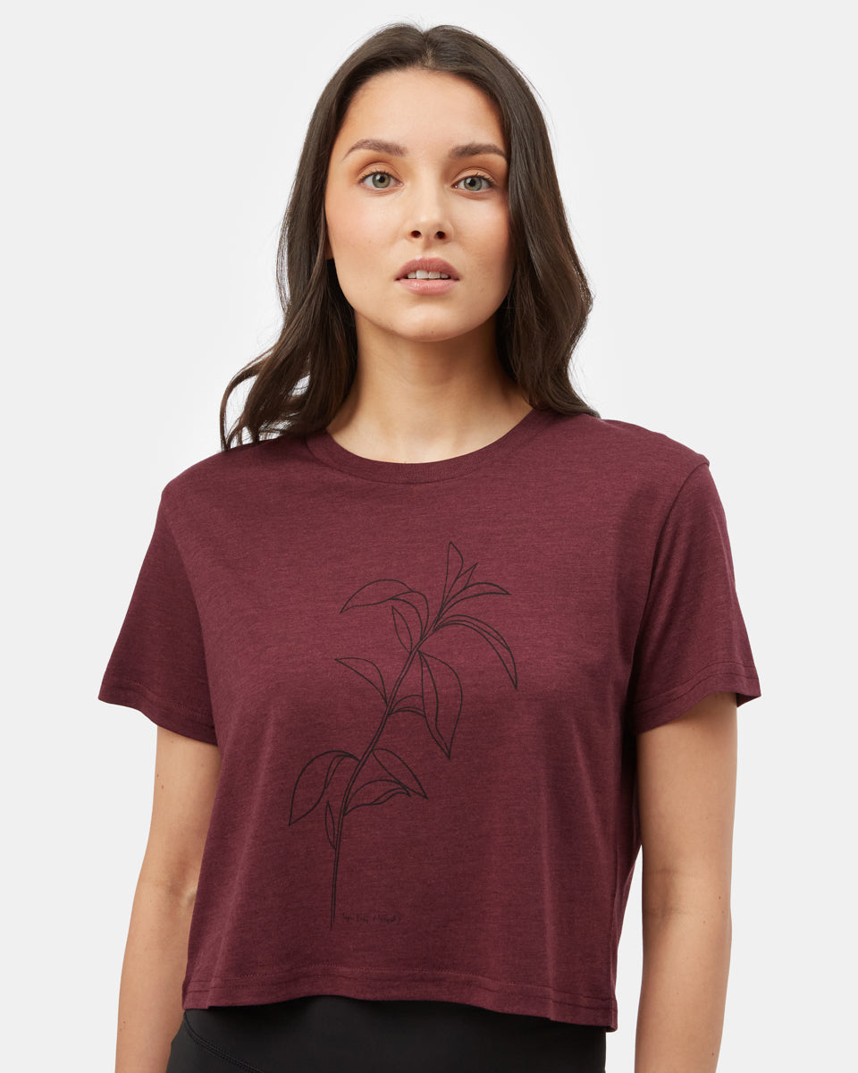 Purple Graphic Oversized Tee