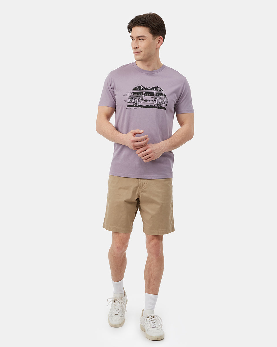 Purple Men's Graphic Short Sleeve Tee