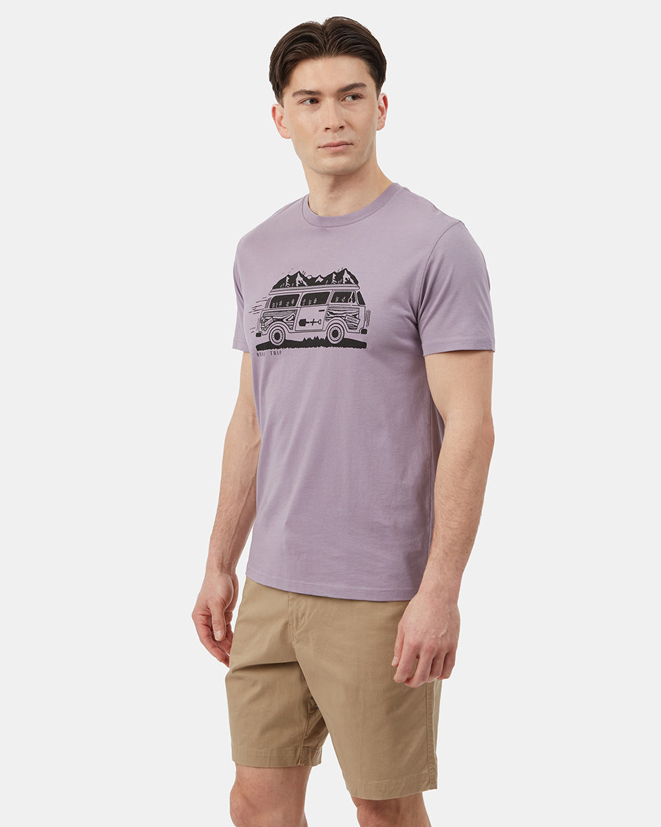 Purple Men's Graphic Short Sleeve Tee