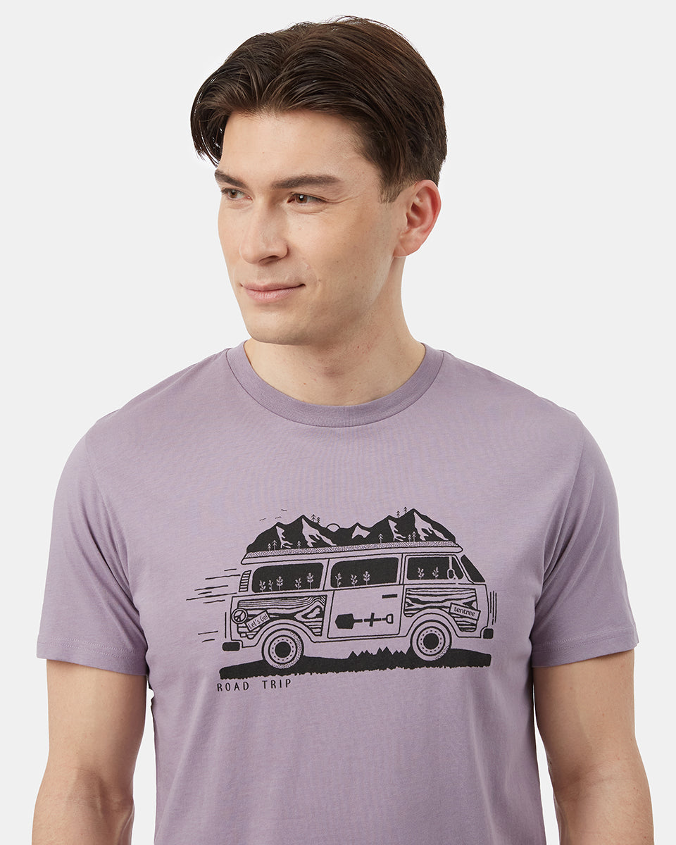 Purple Men's Graphic Short Sleeve Tee