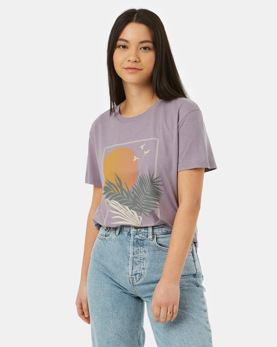 Purple Recycled Crew Neck T-Shirt