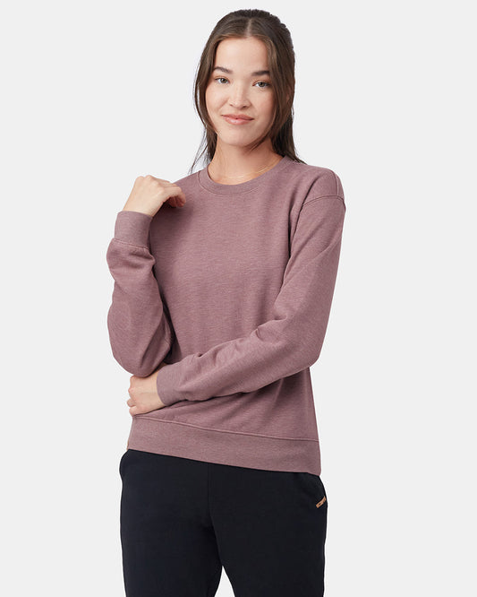 Purple Women's Fleece Long Sleeve Sweatshirt