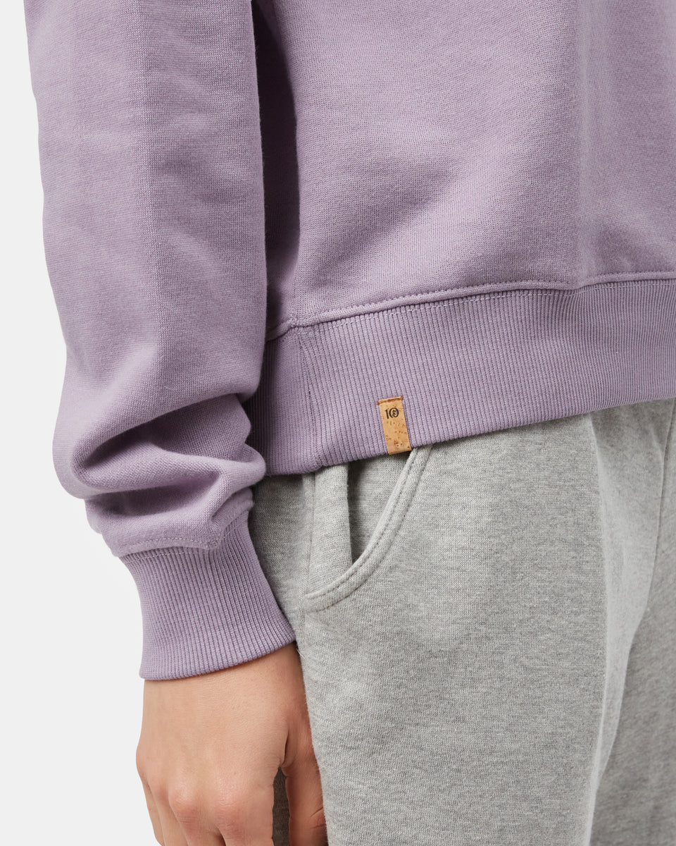 Purple Women's Fleece Long Sleeve Sweatshirt