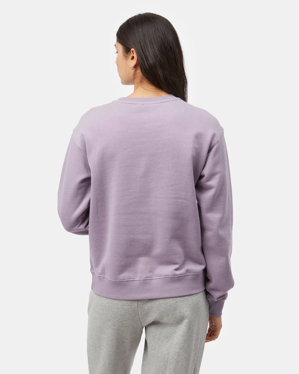 Purple Women's Fleece Long Sleeve Sweatshirt