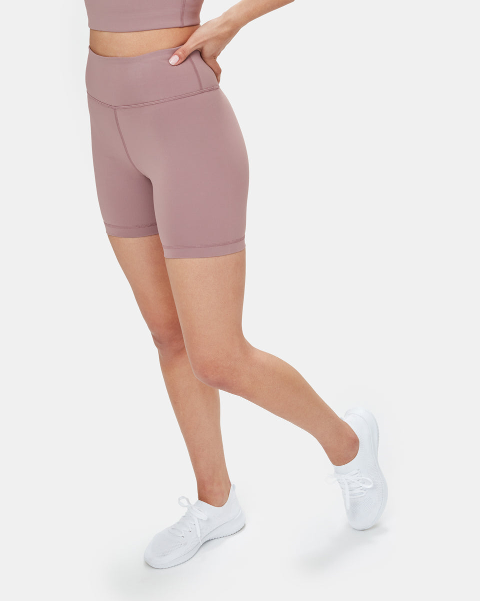 Purple Women's High-Rise Biker Shorts