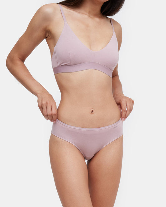 Purple,Pink Women's Bikini Cut Underwear Brief