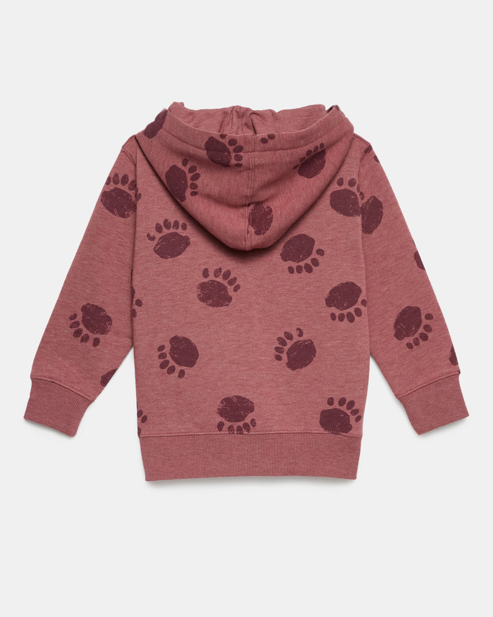 Red Kids Fleece Graphic Hoodie