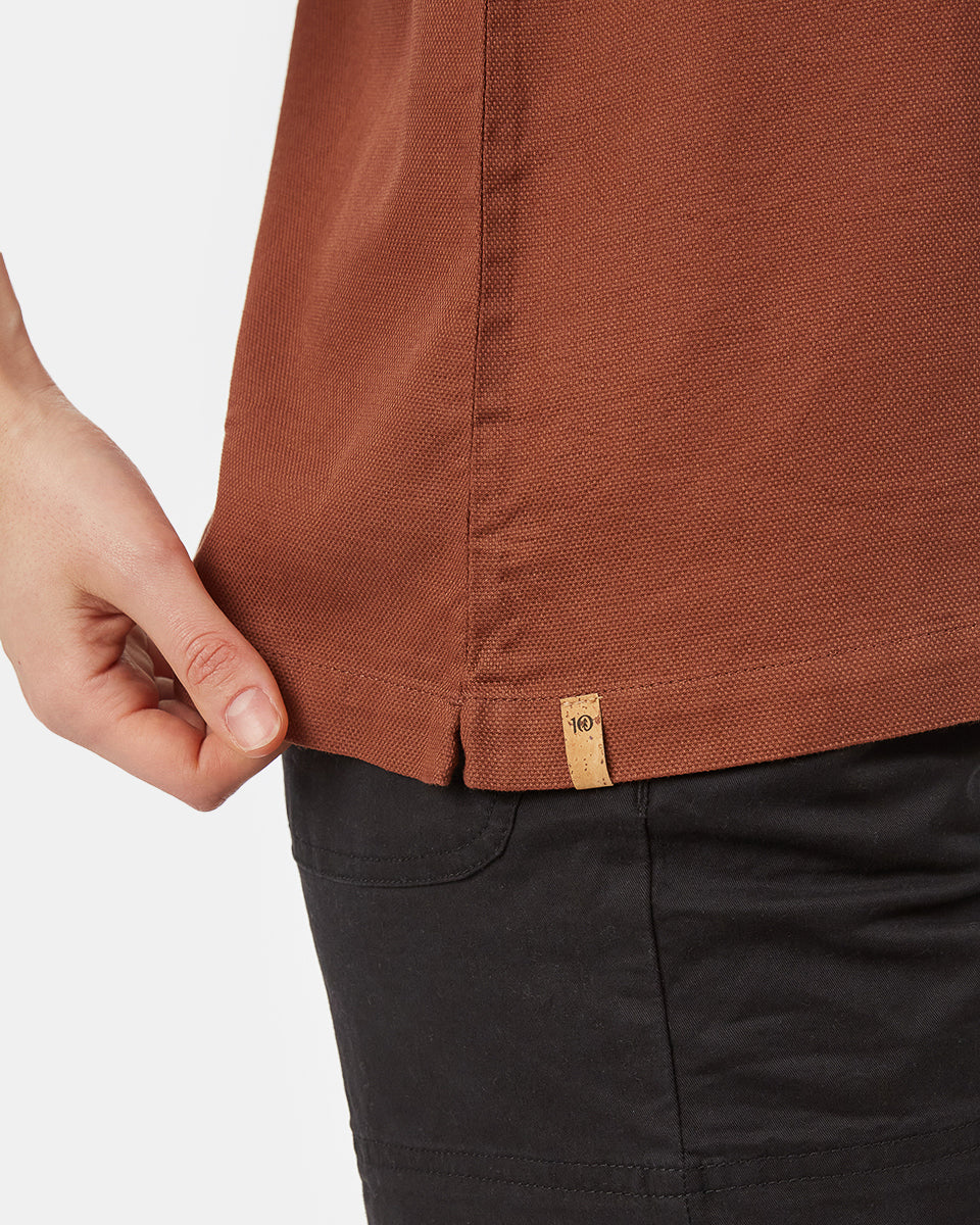 Red Women's Button Front Tank Top