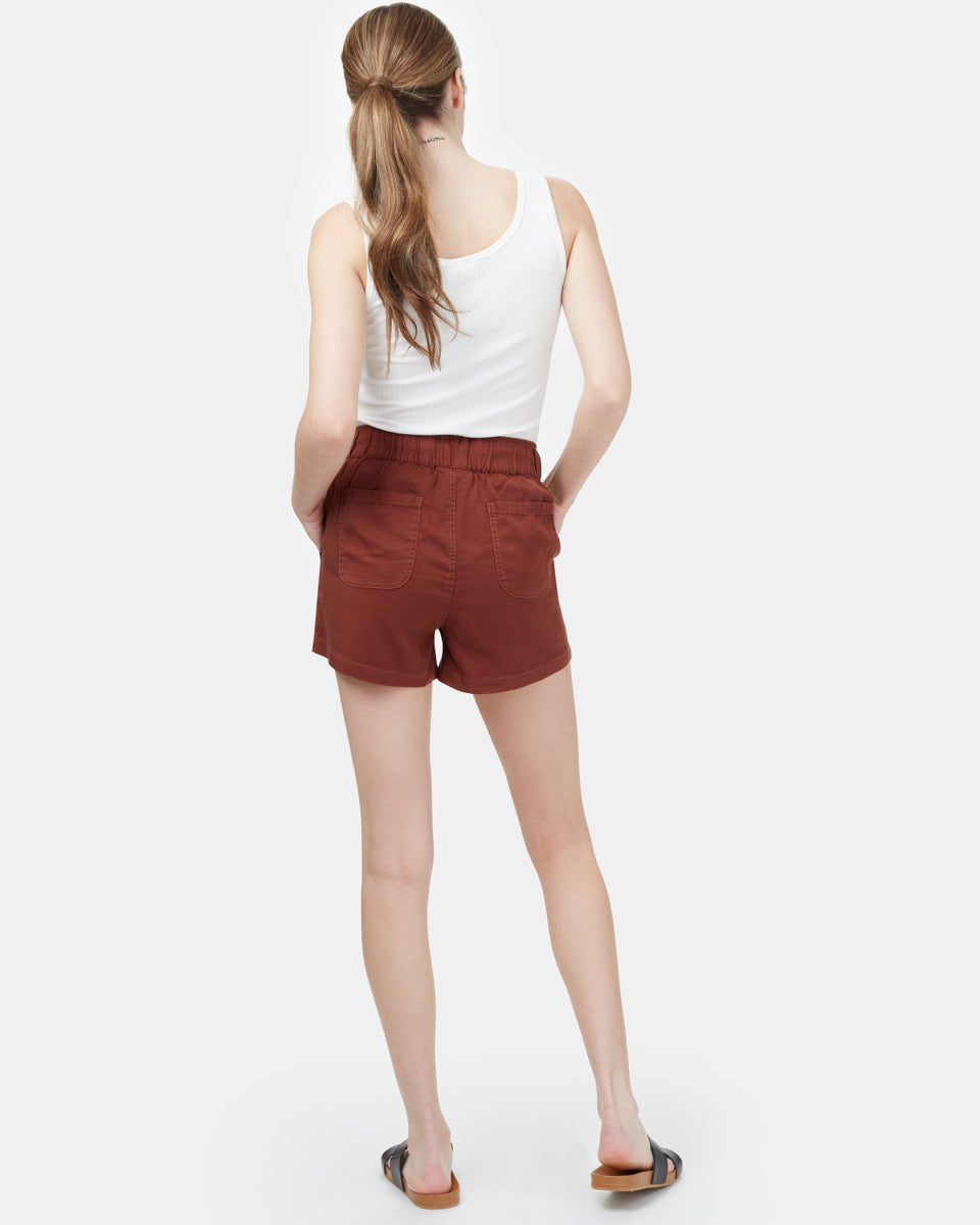 Red Women's Casual Summer Shorts