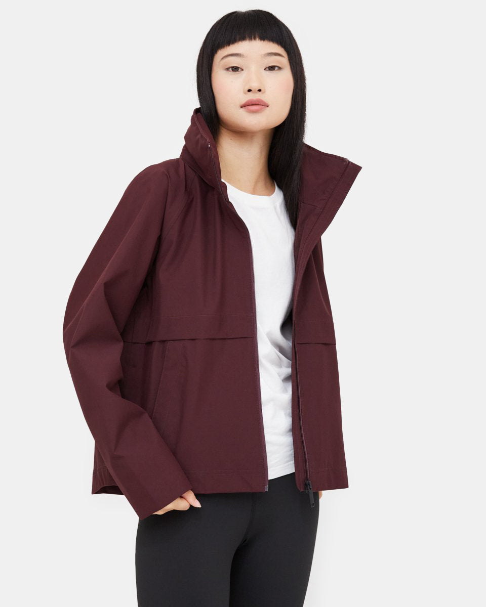 Red Women's Repreve Rain Jacket