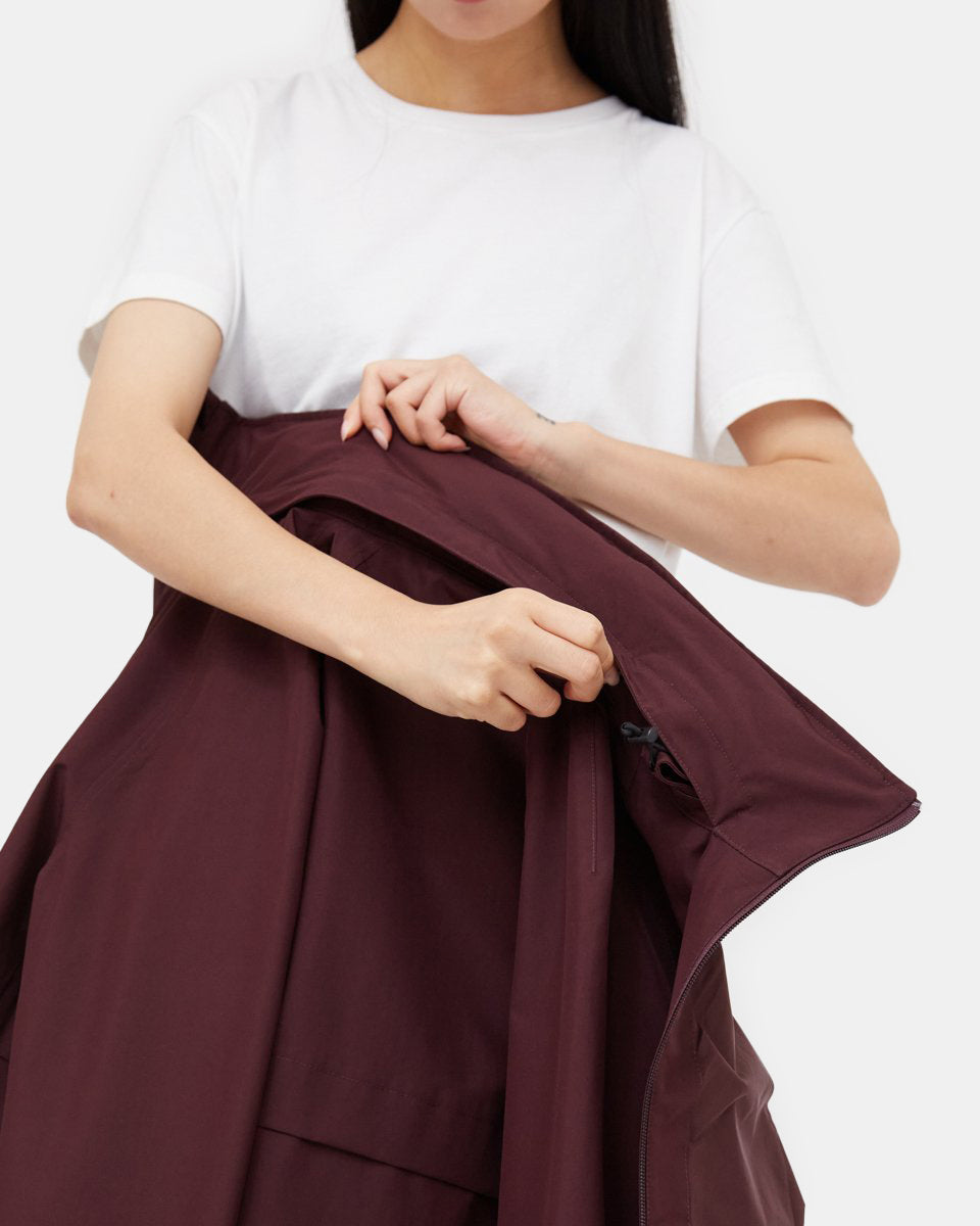 Red Women's Repreve Rain Jacket