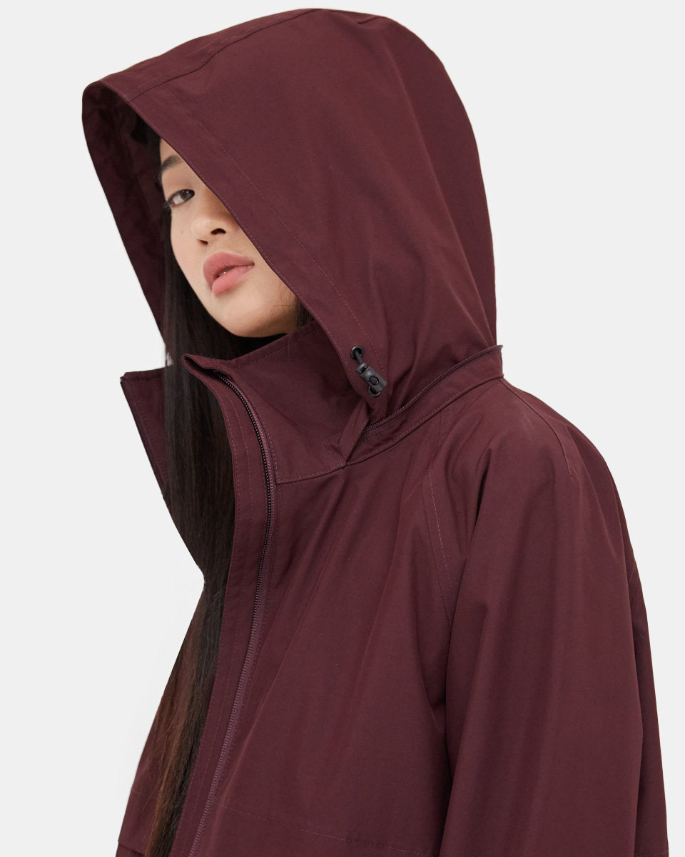 Red Women's Repreve Rain Jacket