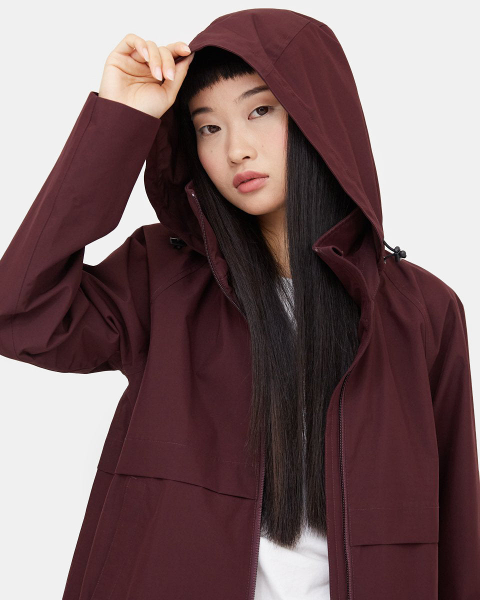 Red Women's Repreve Rain Jacket