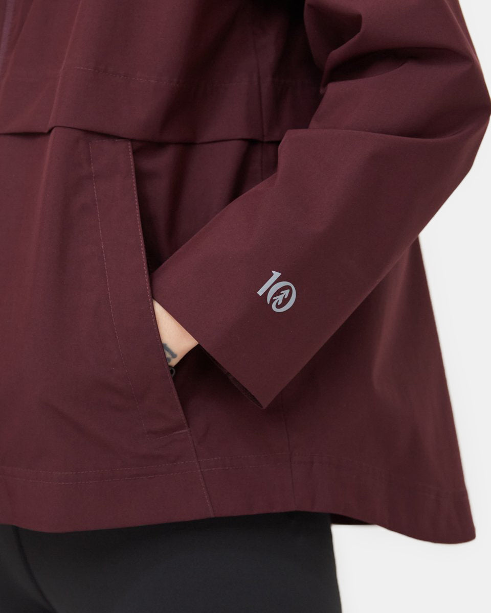 Red Women's Repreve Rain Jacket