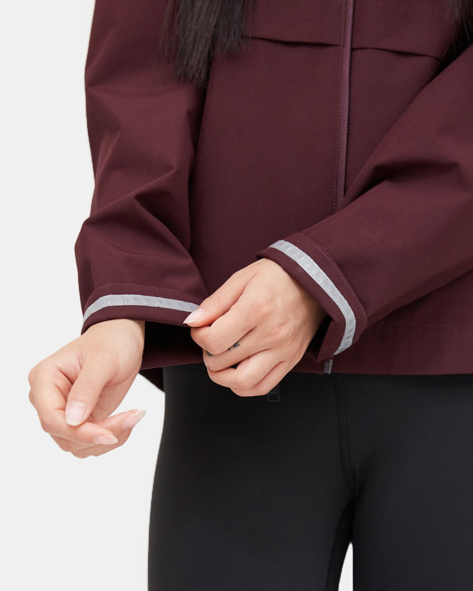 Red Women's Repreve Rain Jacket