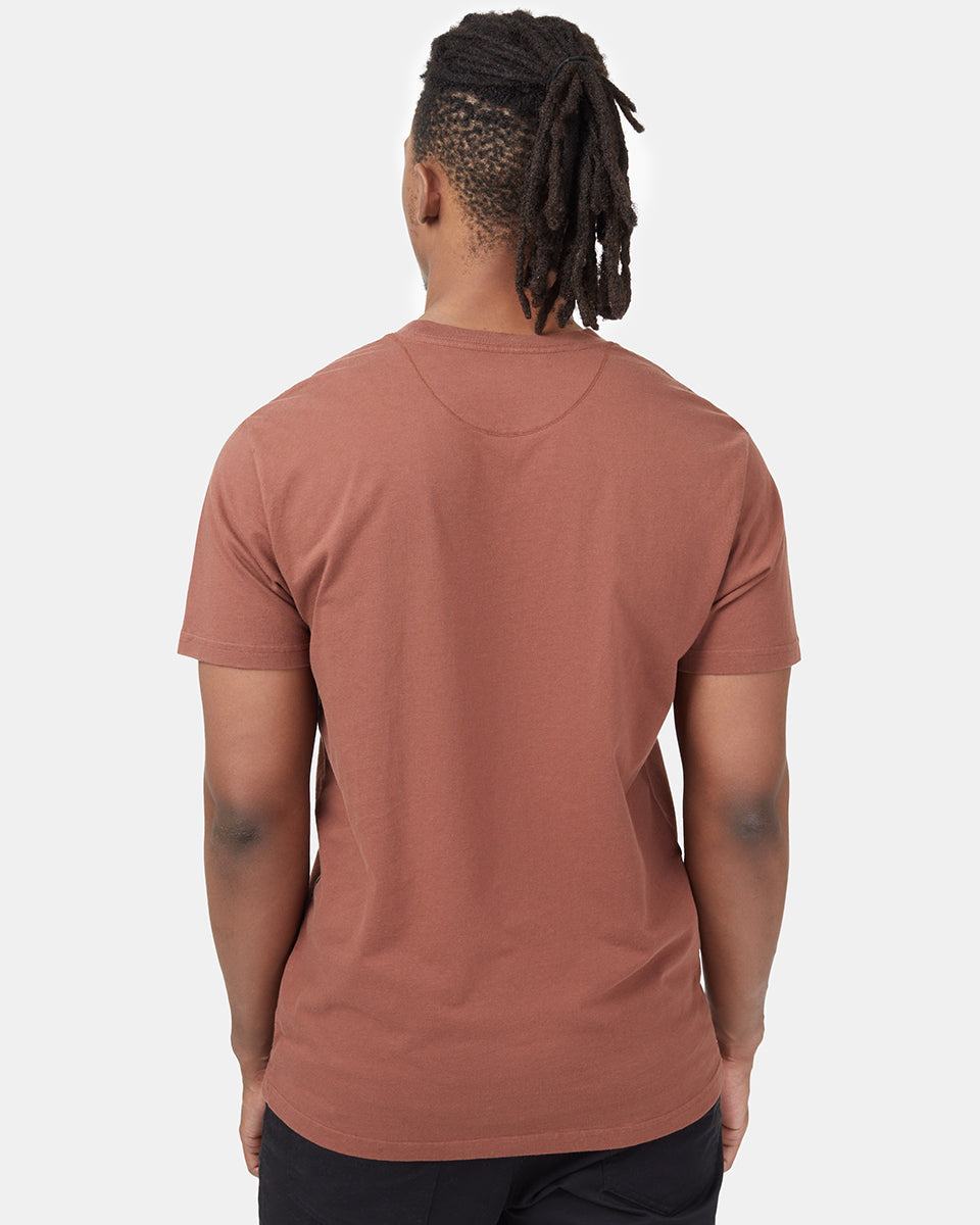 Red Crew Neck Graphic Tee