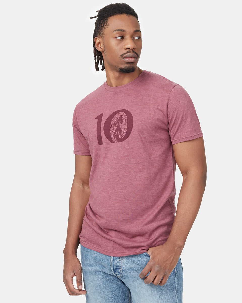 Red Crew Neck Short Sleeve T-Shirt