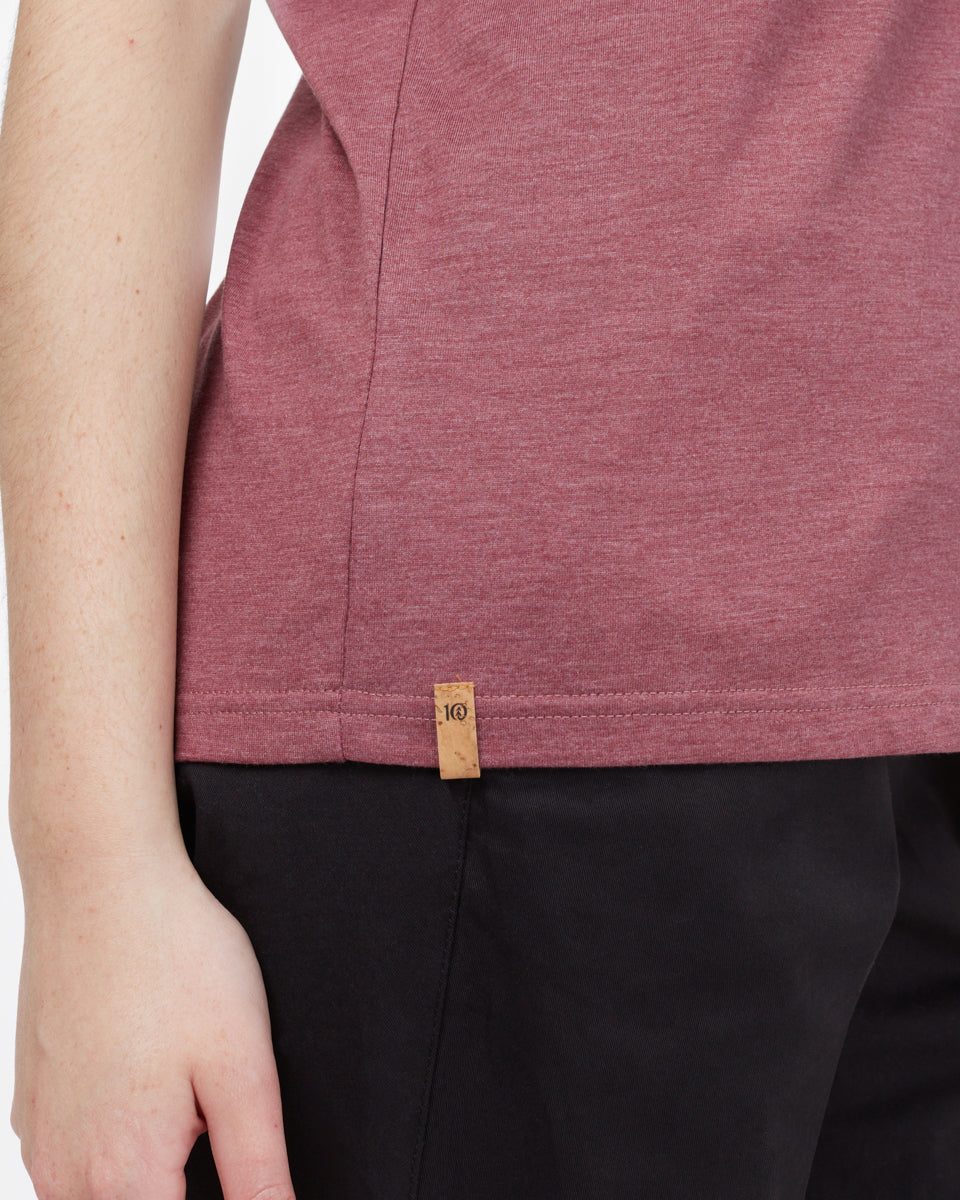 Red Embroidery Graphic Tee