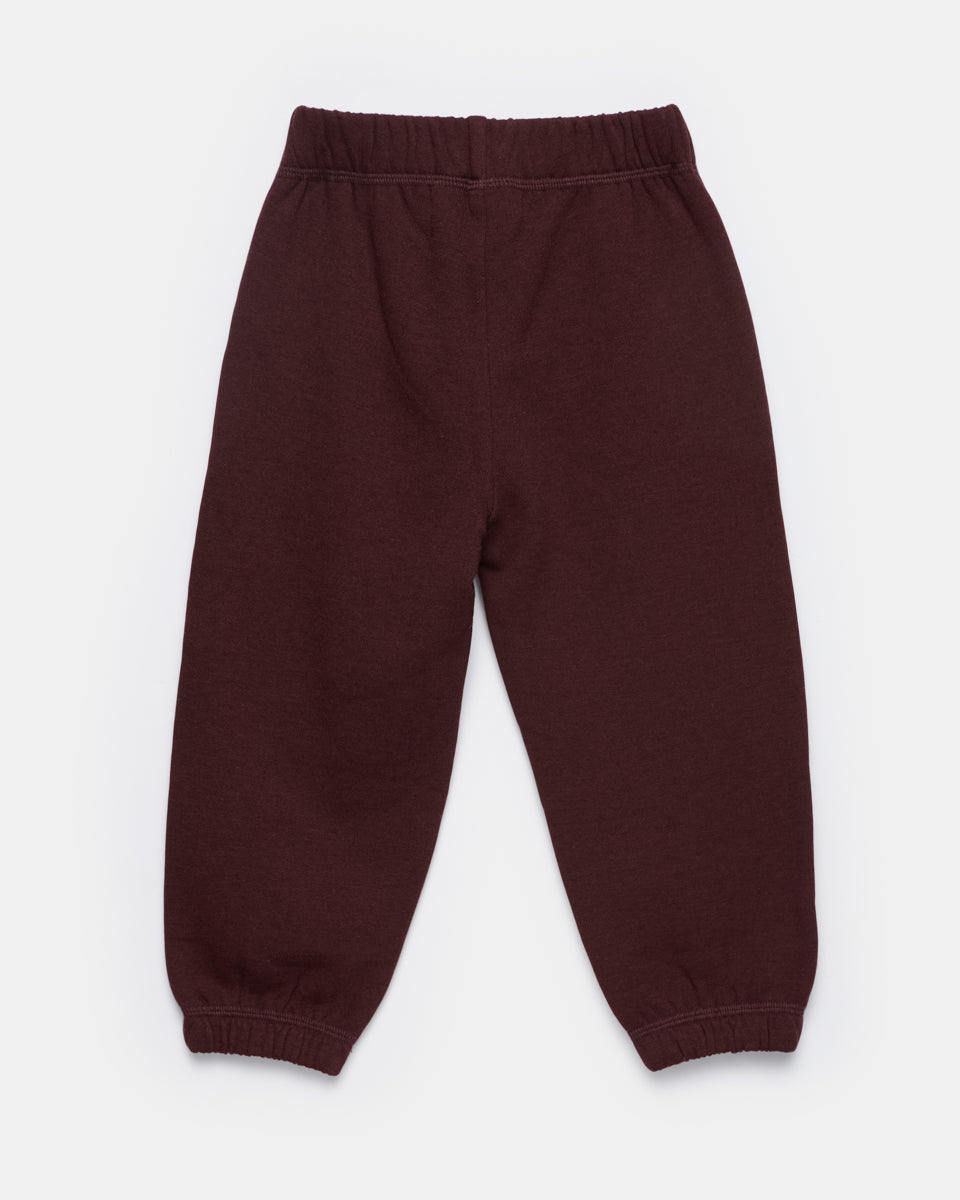 Red Kids Organic Cotton Fleece Sweatpants