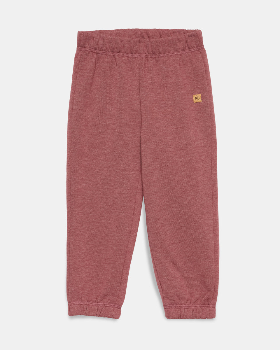 Red Kids Organic Cotton Fleece Sweatpants