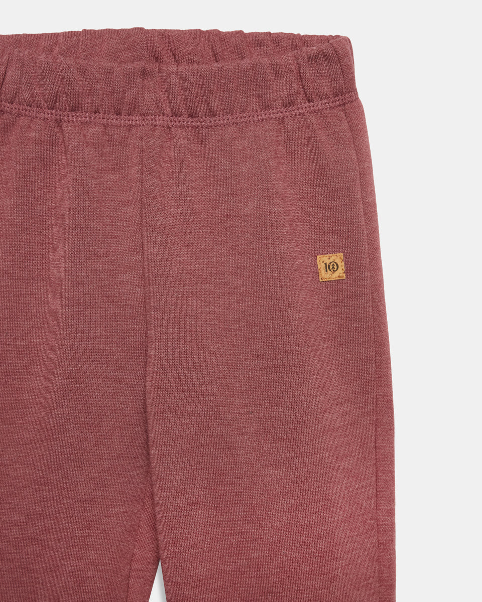 Red Kids Organic Cotton Fleece Sweatpants