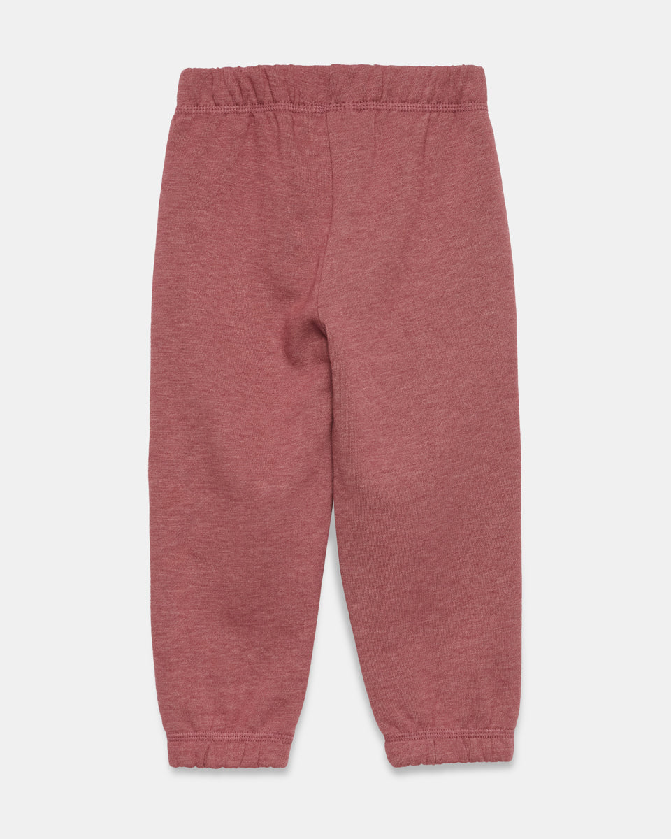 Red Kids Organic Cotton Fleece Sweatpants