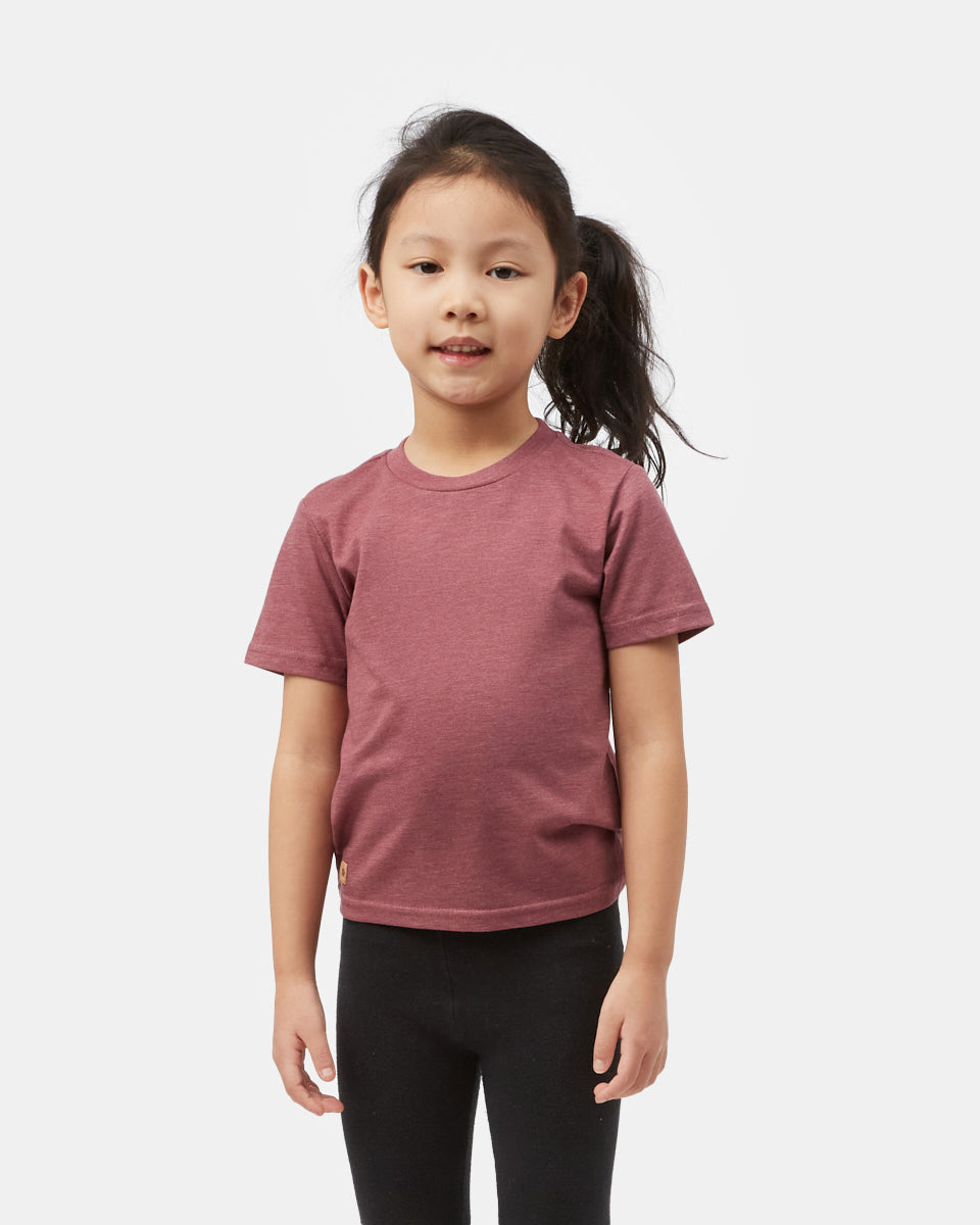 Red Kids Recycled Polyester Tee