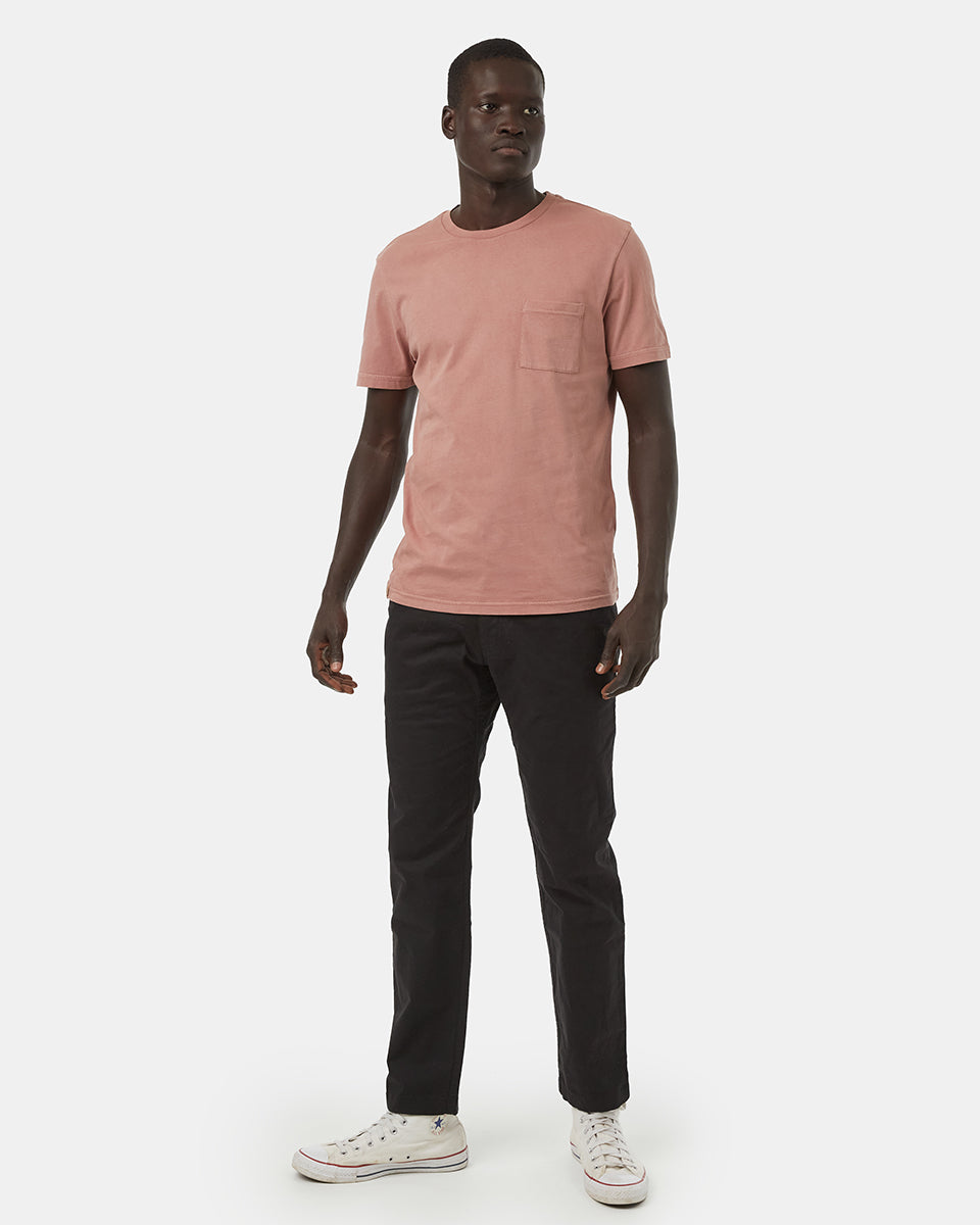 Red Men's Organic Cotton Pocket Tee