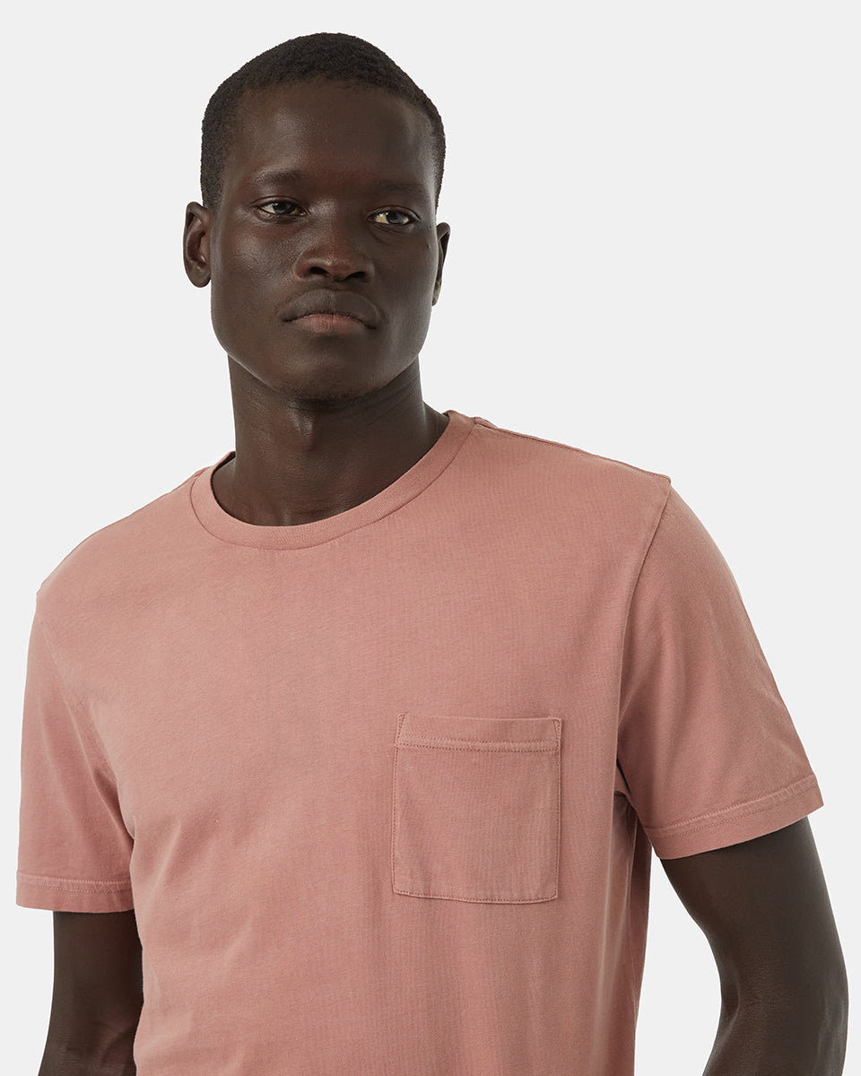 Red Men's Organic Cotton Pocket Tee