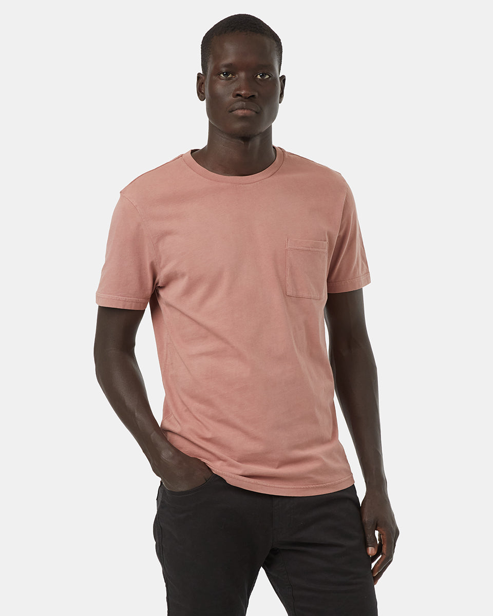 Red Men's Organic Cotton Pocket Tee