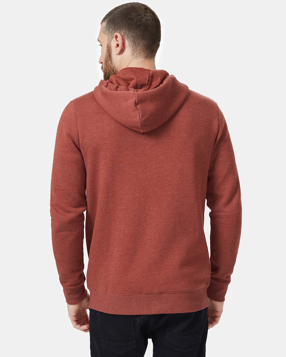 Red Tree Graphic Zip Up Hoodie