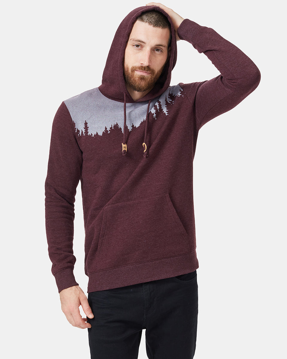 Red Treelinen Graphic Pullover