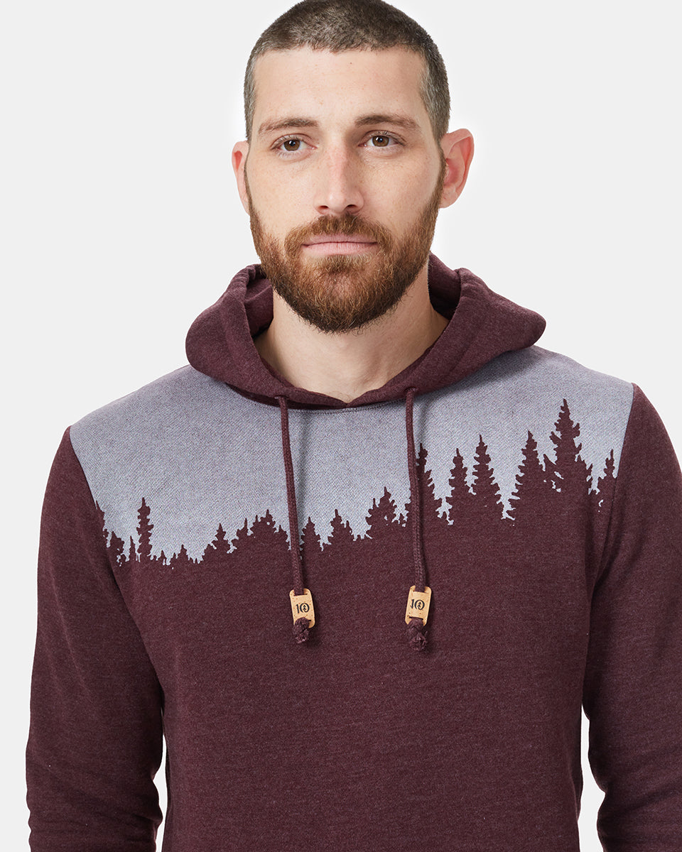 Red Treelinen Graphic Pullover