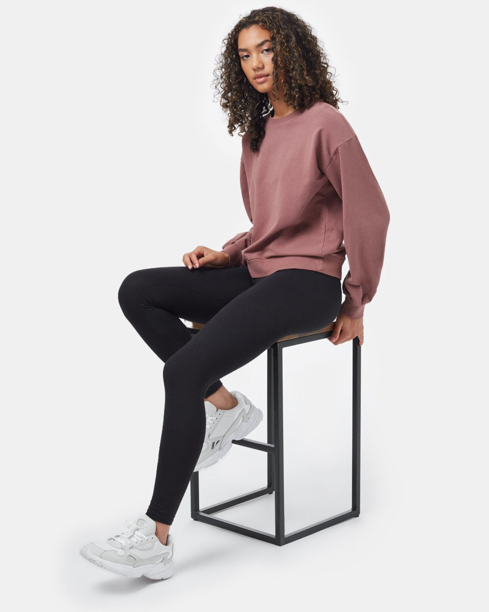 Red Women's Balloon Sleeve Pullover